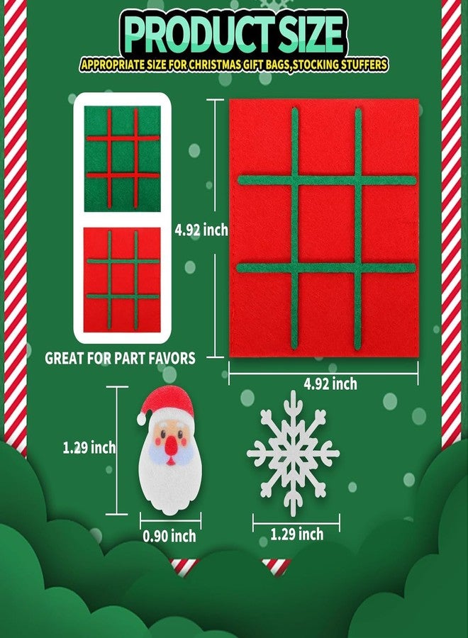 Incrizma Christmas Party Favors Gift for Kids, Tic Tac Toe Strategic Board Game for Kids and Family, Happy Christmas Stocking Stuffers Boys Girls School Classroom Rewards (Christmas Favors Gift) - Image 2